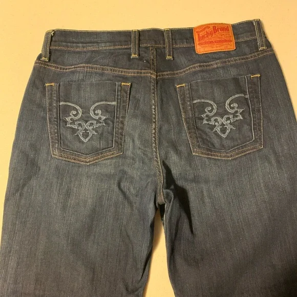 Lucky Brand Jeans By Gene Montesano Reg Straight Leg Classic Cotton Size 12/31 - Picture 7 of 13